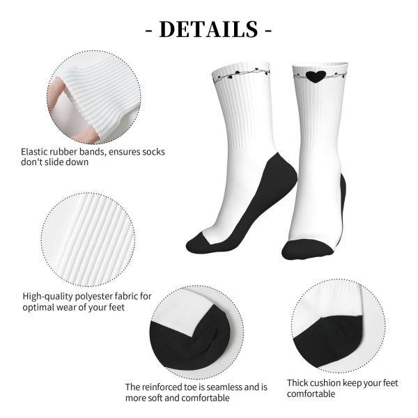 Black Sole Sports Mid-Tube Socks - Image 7